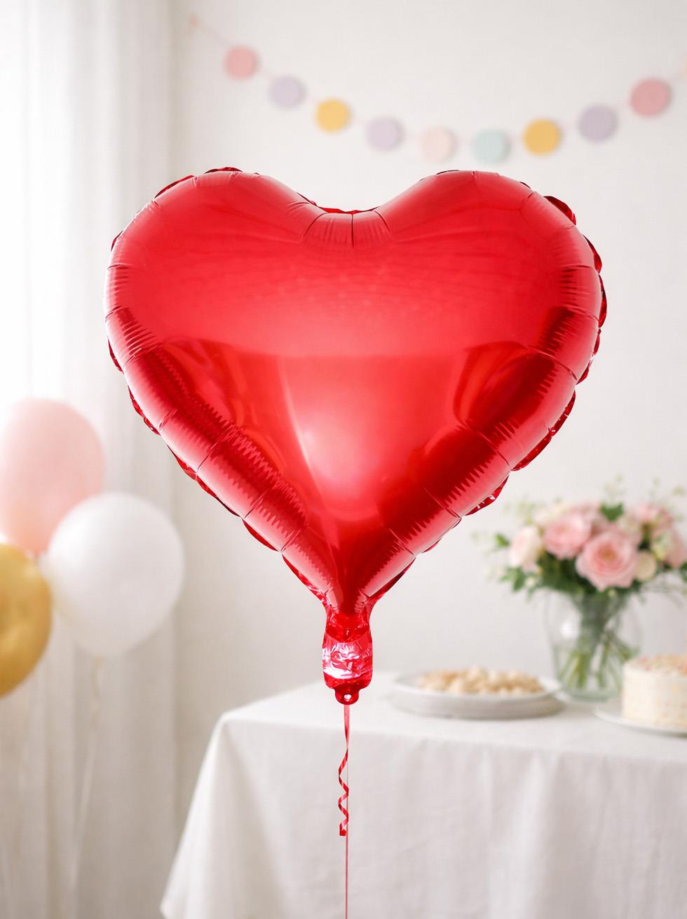Kırmızı Kalp Folyo Balon 18
