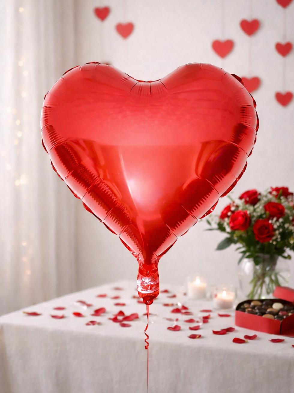 Kırmızı Kalp Folyo Balon 18