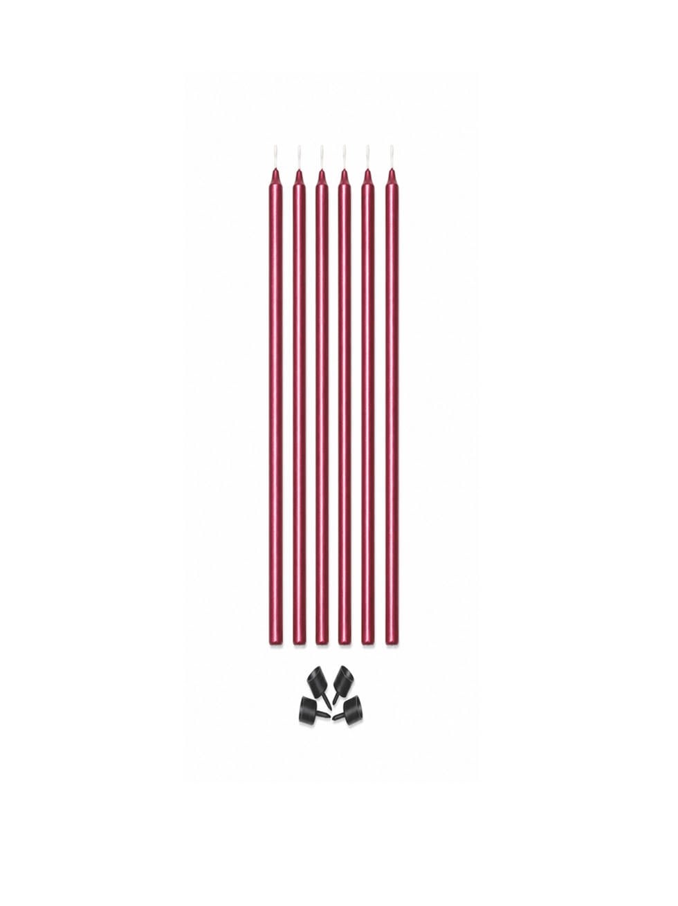 Kırmızı Mum 20 Cm 7'Lİ - Pasta Mumları | Parti Adresi