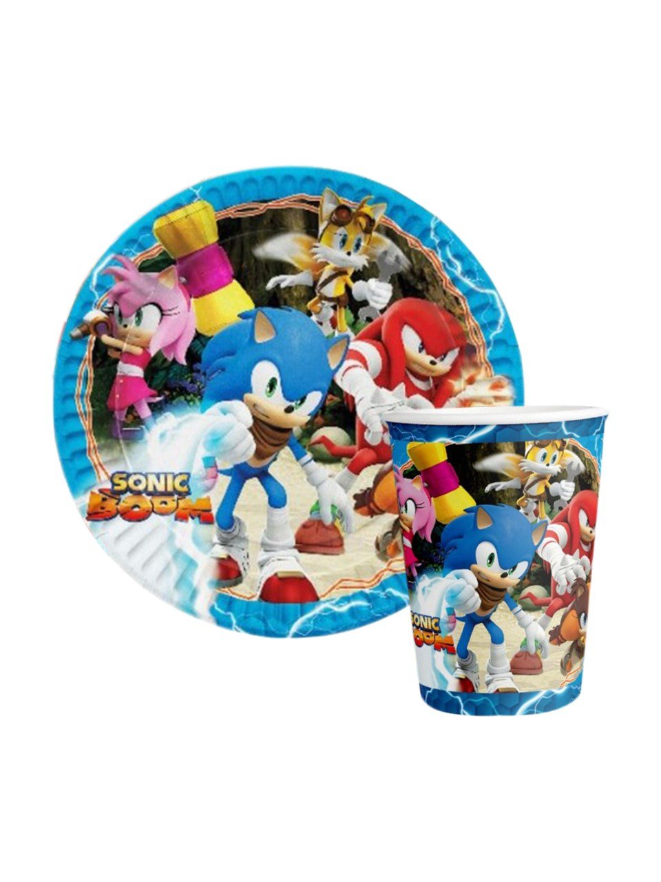 Kirpi Sonic Karton Tabak - Bardak Set