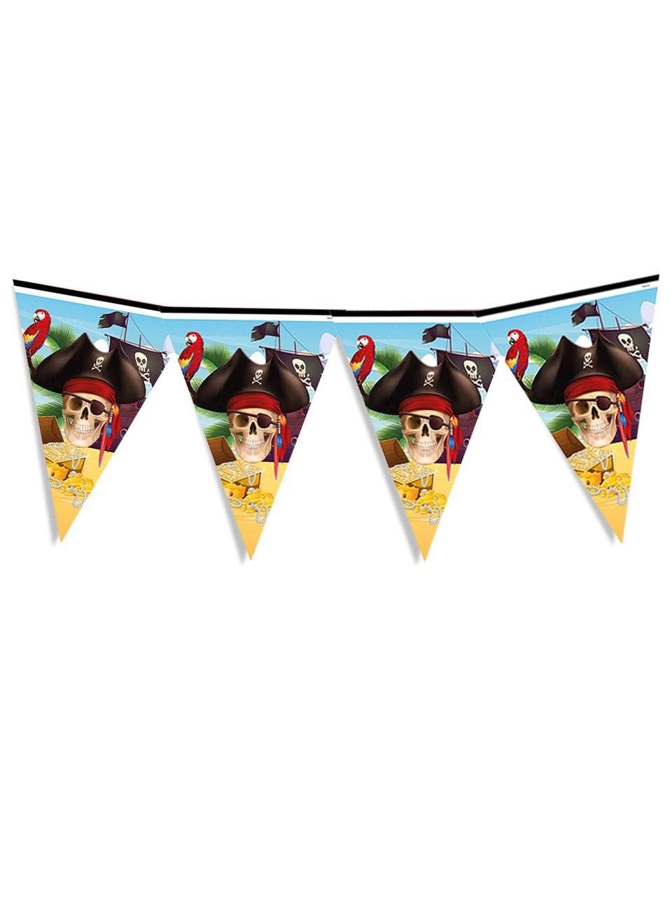 Korsan Temalı Flama Bayrak Asılabilir Doğum Günü Süsü
