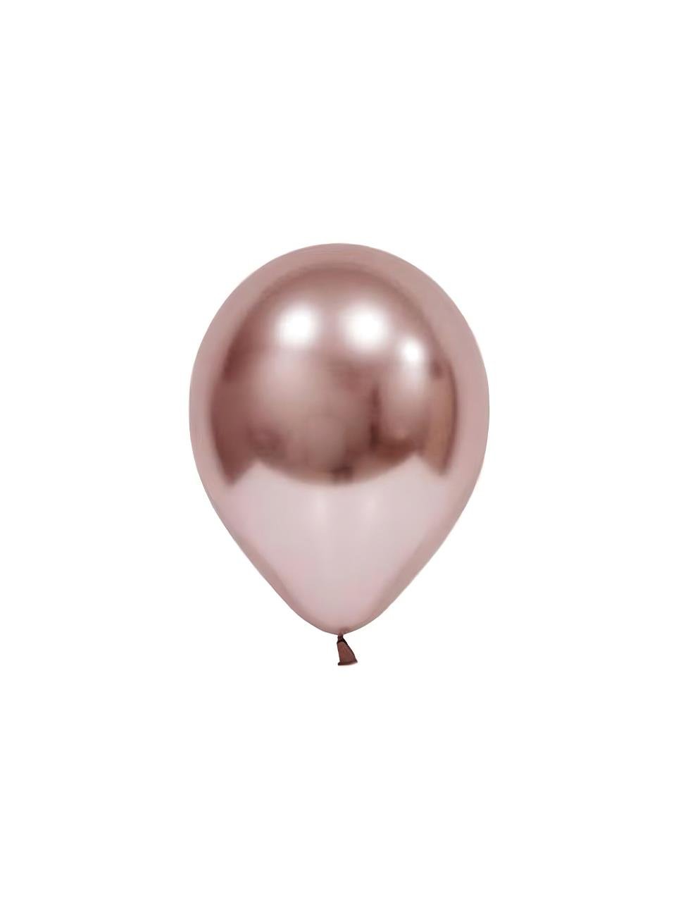 Krom Balon Parlak Parti Balonu Rose Gold 12 inc - 30 cm 5'li
