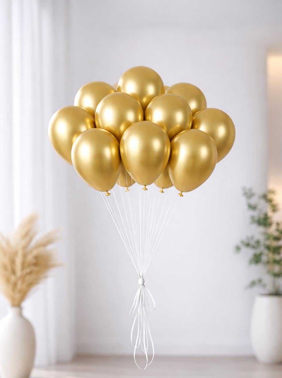 Krom Lateks Mini Balon Gold 5 inc 12 cm 100'lü - Düz Renk Balon | Parti Adresi