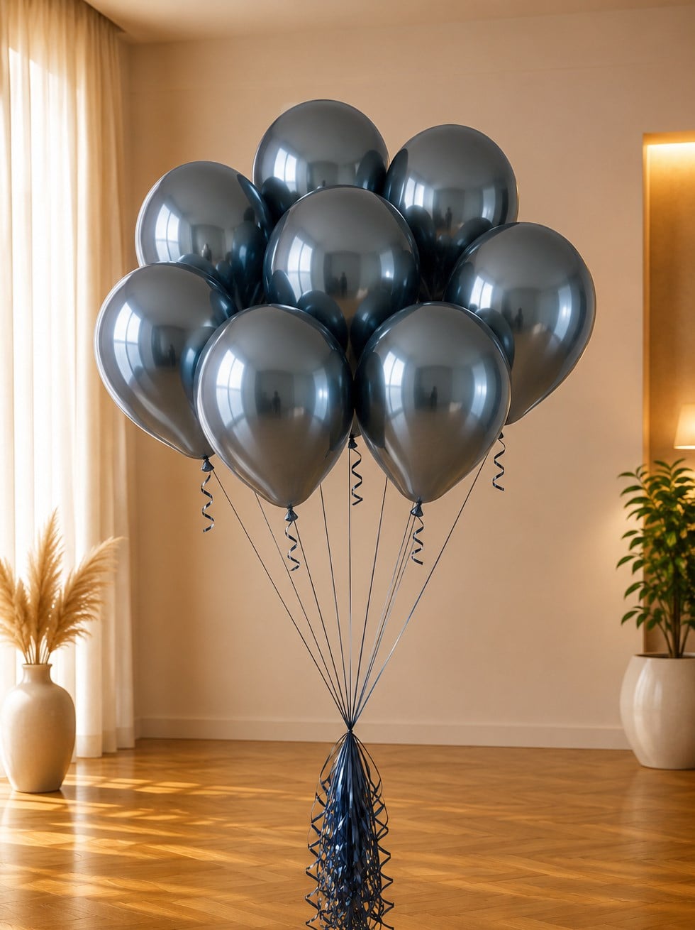Lacivert Krom Balon 12 inc 50'li - Krom Balon | Parti Adresi