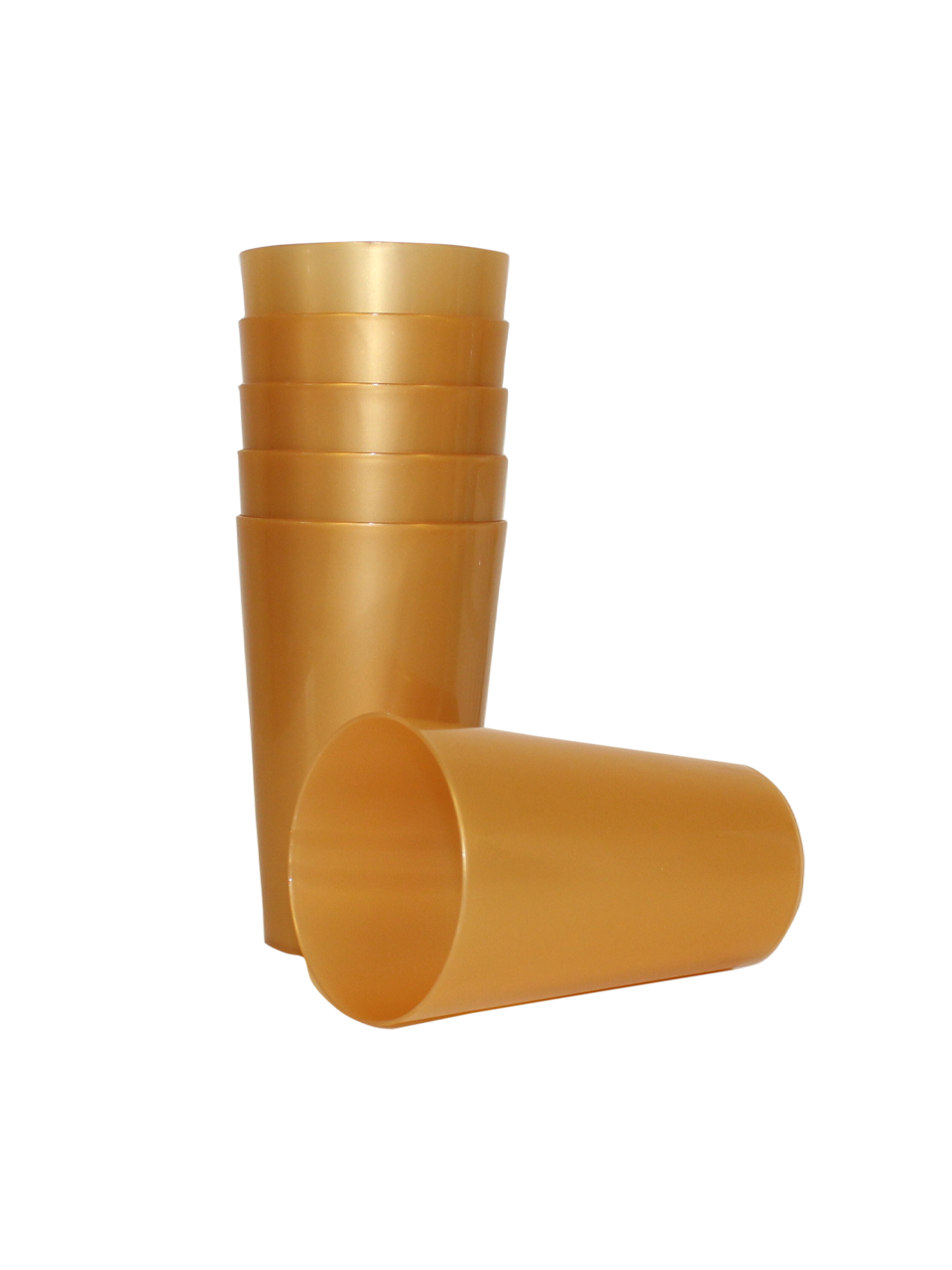 Lüks Plastik Mika Bardak Parti Bardağı Gold 330 cc 6'lı
