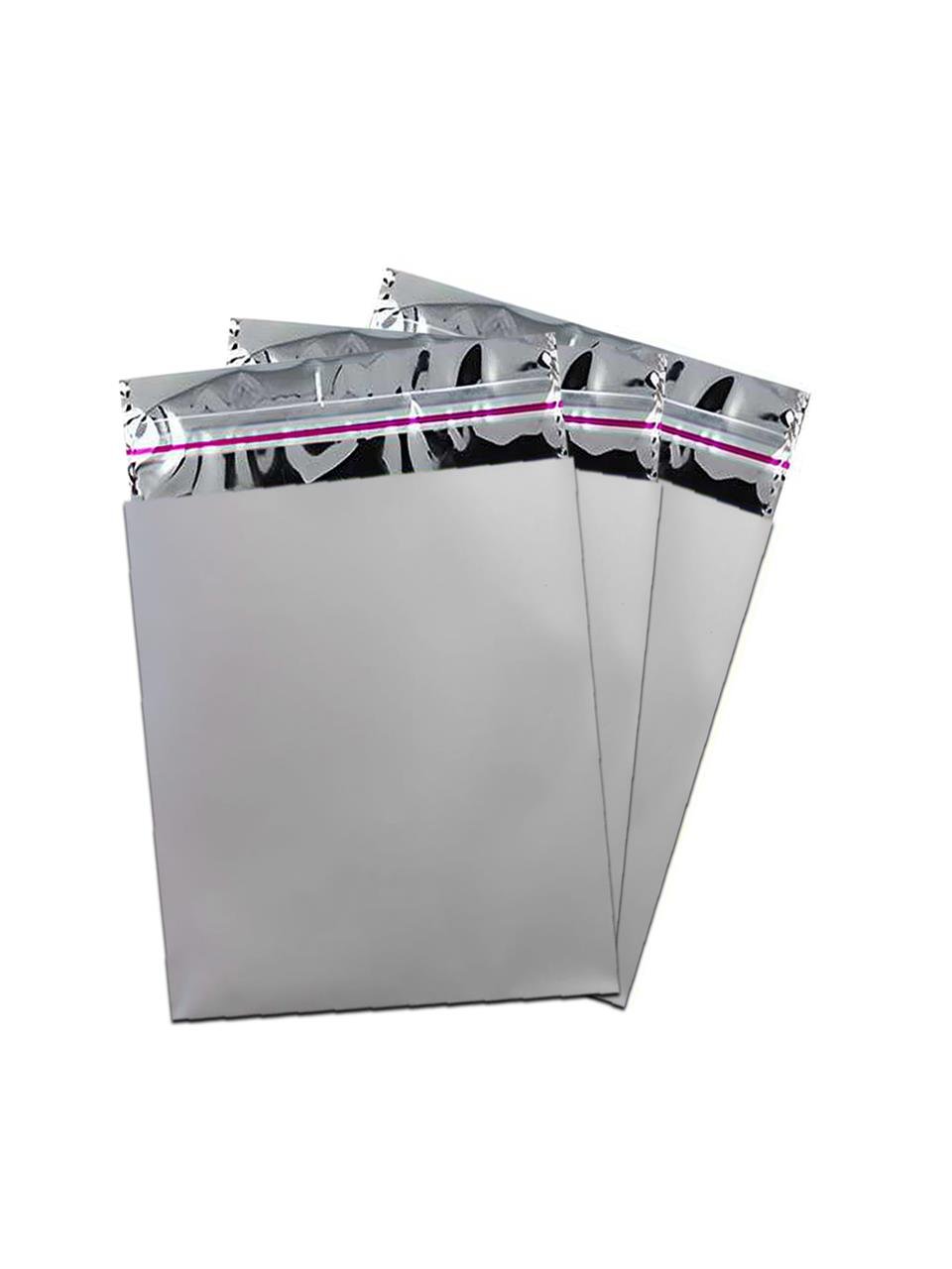 Metalize Poşet Lüks 12X17 Cm 50'Li Gümüş