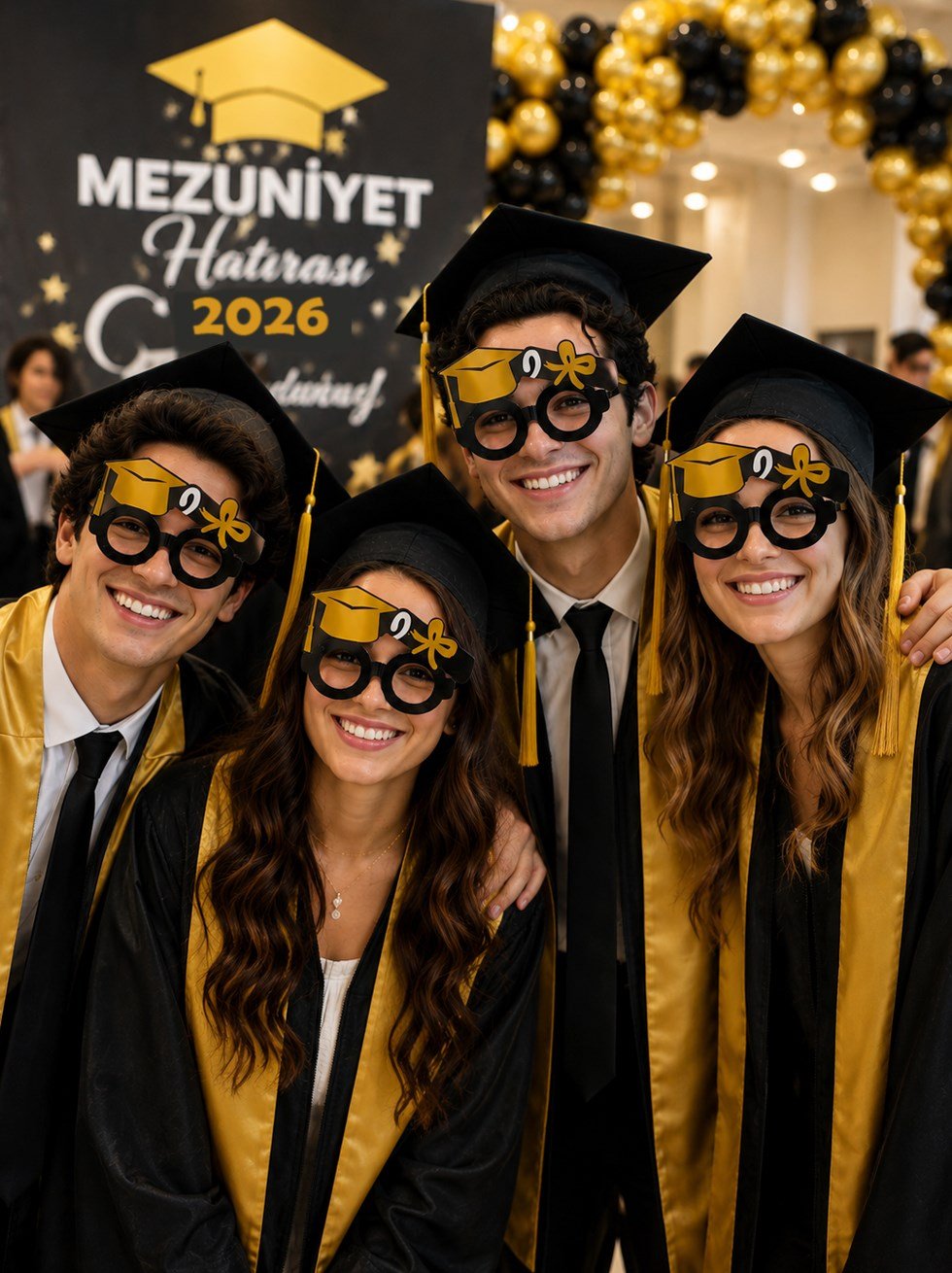 Mezuniyet Gözlük Parti Aksesuarı - Parti Maske ve Gözlükleri | Parti Adresi