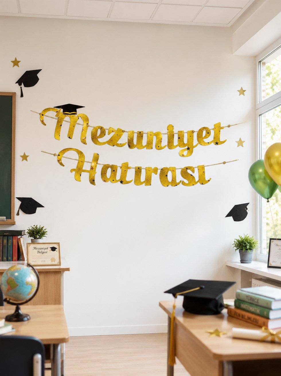 Mezuniyet Hatırası Dekoratif Yazı Banner Mezuniyet Partisi Süsü - Mezuniyet Partisi | Parti Adresi