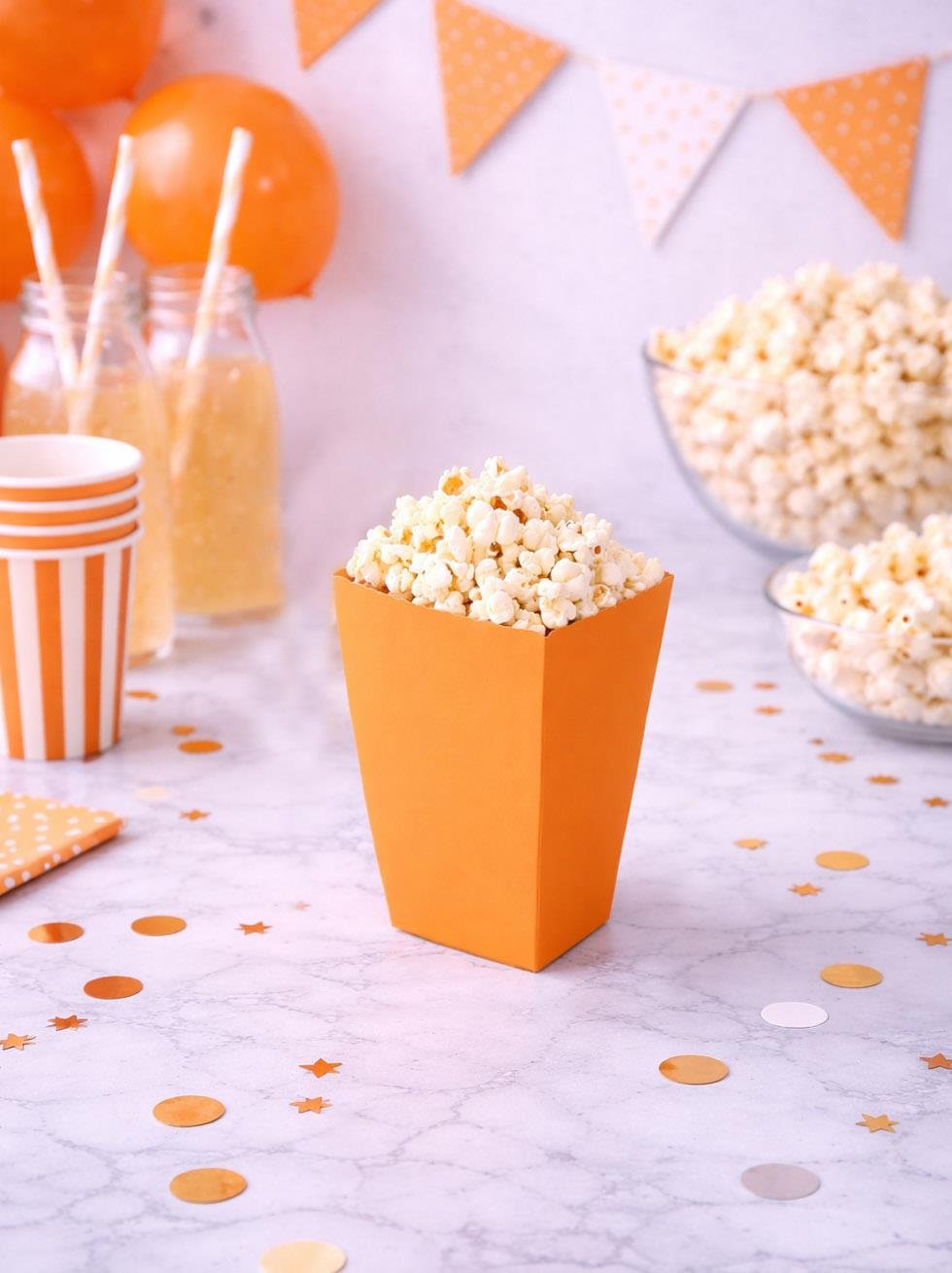 Mısır Kutusu 8'Li Turuncu - Mısır Kutuları | Parti Adresi