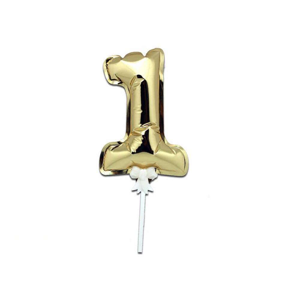 PASTA ÜZERİ FOLYO BALON 1 YAŞ GOLD