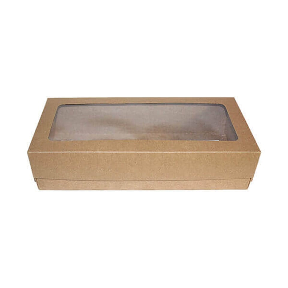 Pencereli Kutu Kraft 16X34X8 Cm