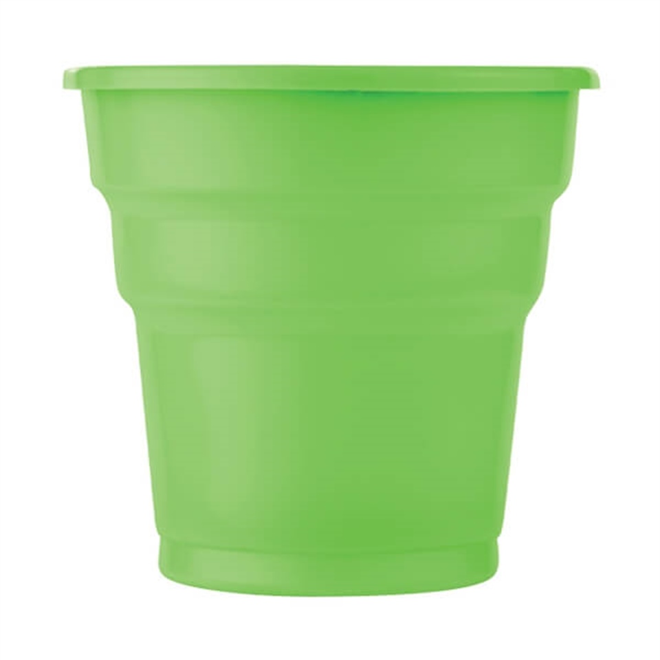 PLASTİK BARDAK YEŞİL RENK 25'Lİ