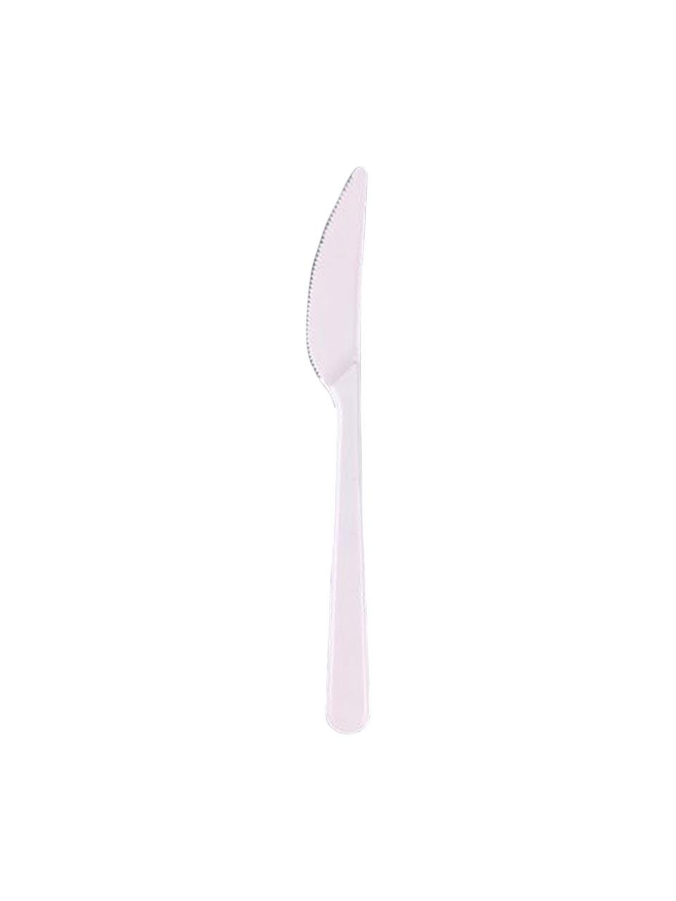 Plastik Bıçak Beyaz 25'Li