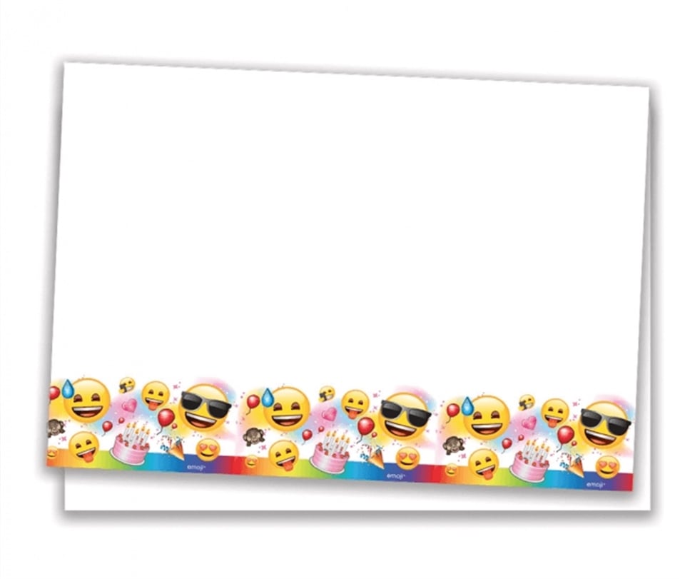 PLASTİK MASA ÖRTÜSÜ EMOJİ PARTİ