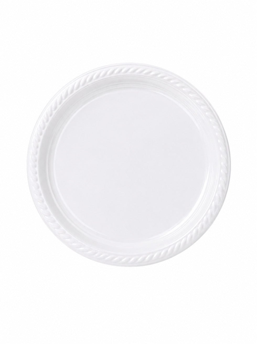 Plastik Tabak Doğum Günü Parti Tabağı Beyaz 21 cm 25'li - Plastik Tabaklar | Parti Adresi