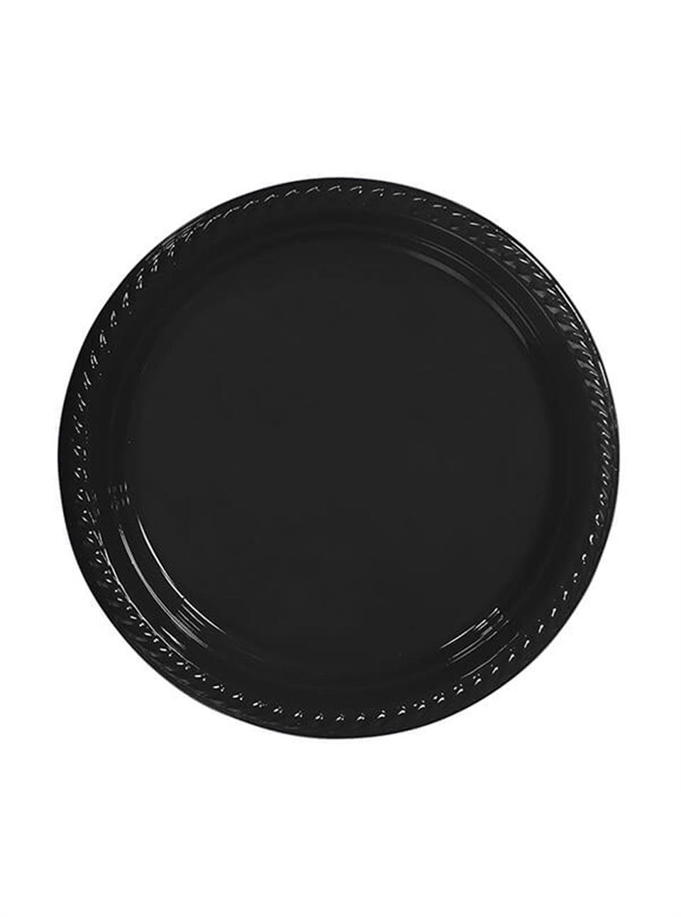 Plastik Tabak Siyah 25'Li
