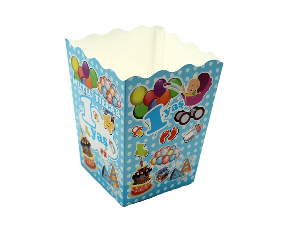 POPCORN PUANTİYELİ 1 YAŞ MAVİ 12 ' Lİ