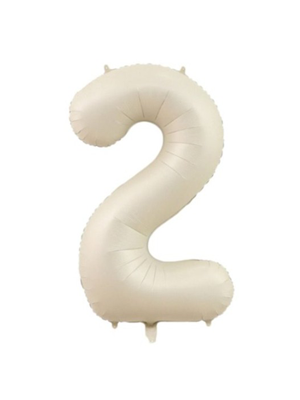 Rakam Folyo Balon 2 Rakamı Krem 76 cm 34 inc