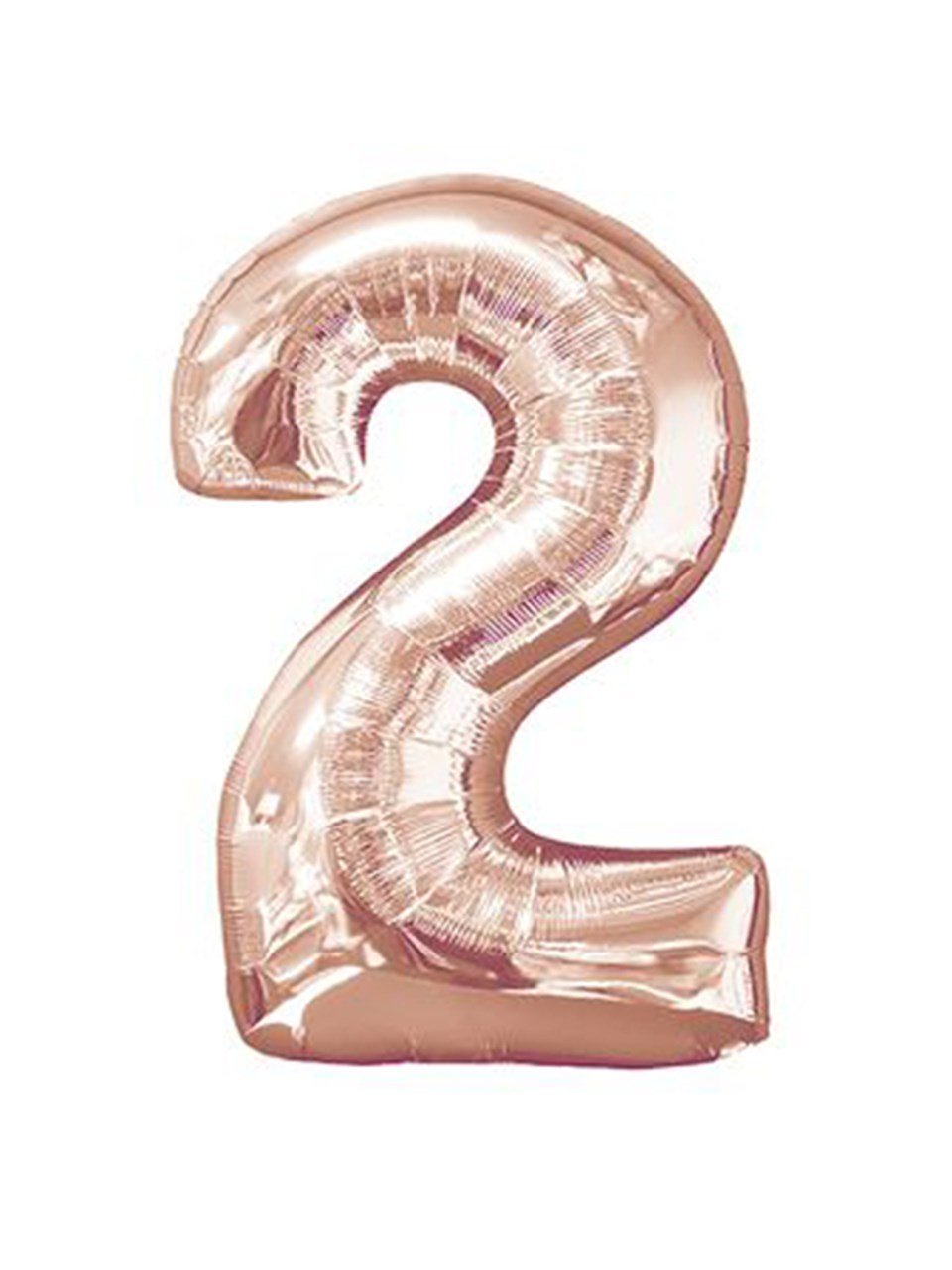 Rakam Folyo Balon 2 Rose Gold Renk 100 Cm - 40