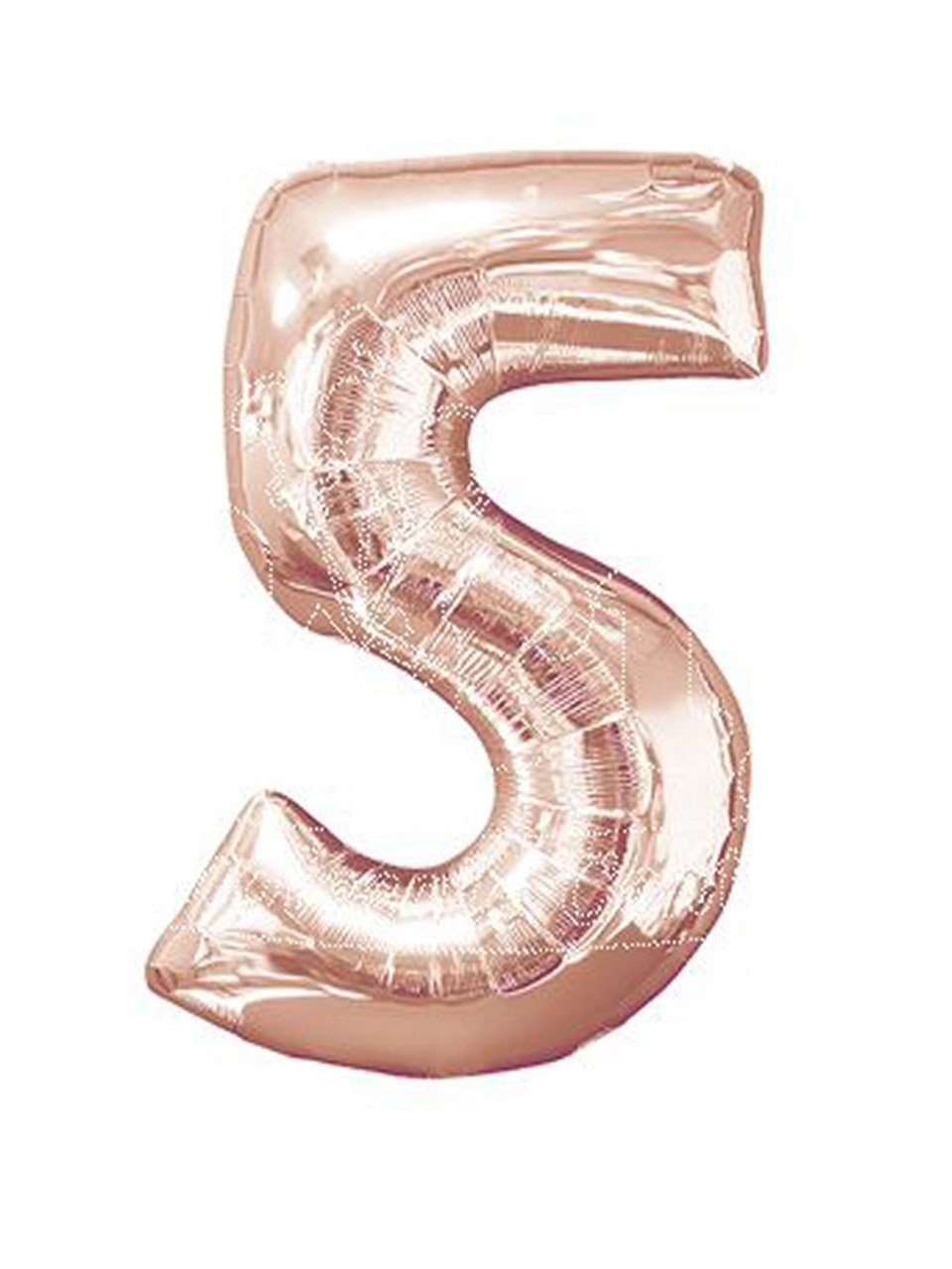 Rakam Folyo Balon 5 Rose Gold Renk 100 Cm - 40