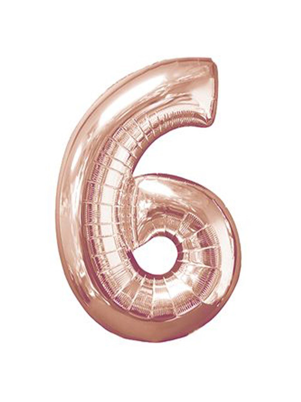 Rakam Folyo Balon 6 Rose Gold Renk 100 Cm - 40