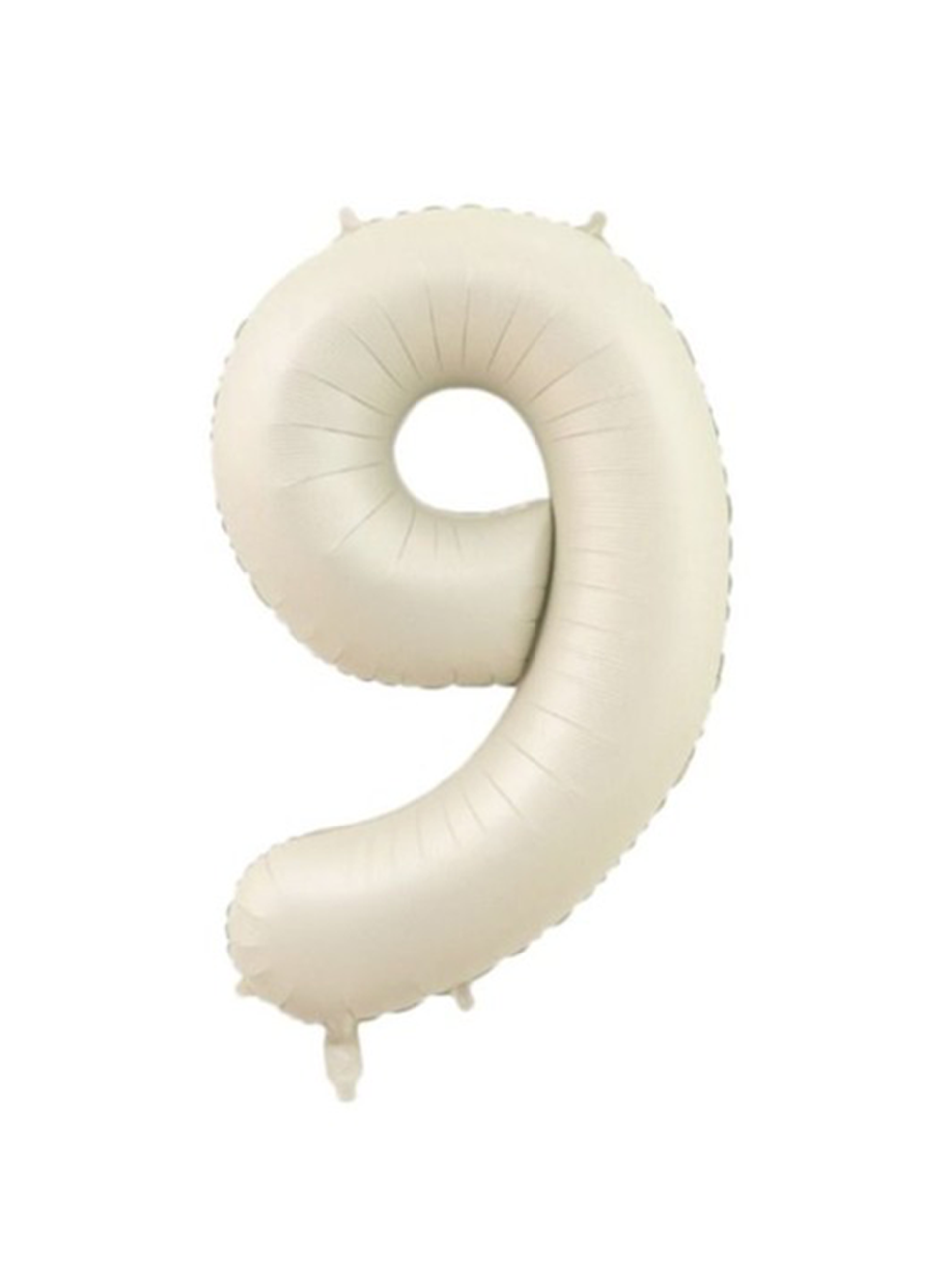 Rakam Folyo Balon 9 Rakamı Krem 76 cm 34 inc