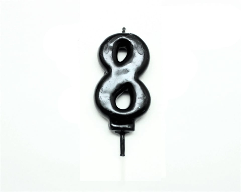 RAKAM MUM SİYAH 8