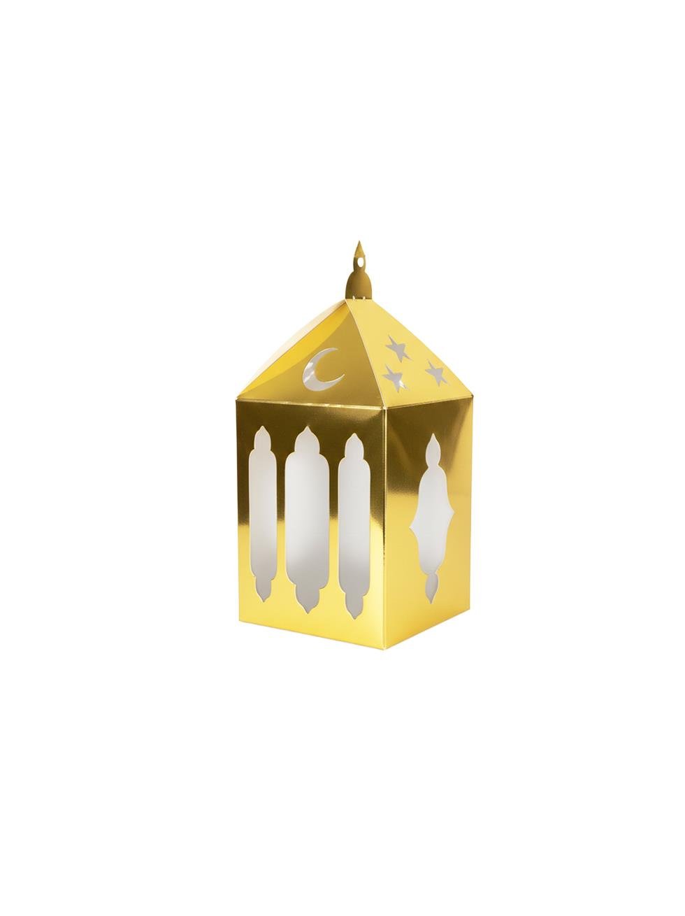 Ramazan Ayı Temalı Kağıt Masa Üstü Dekor Süs Altın 5'li  - Ramazan Bayramı | Parti Adresi