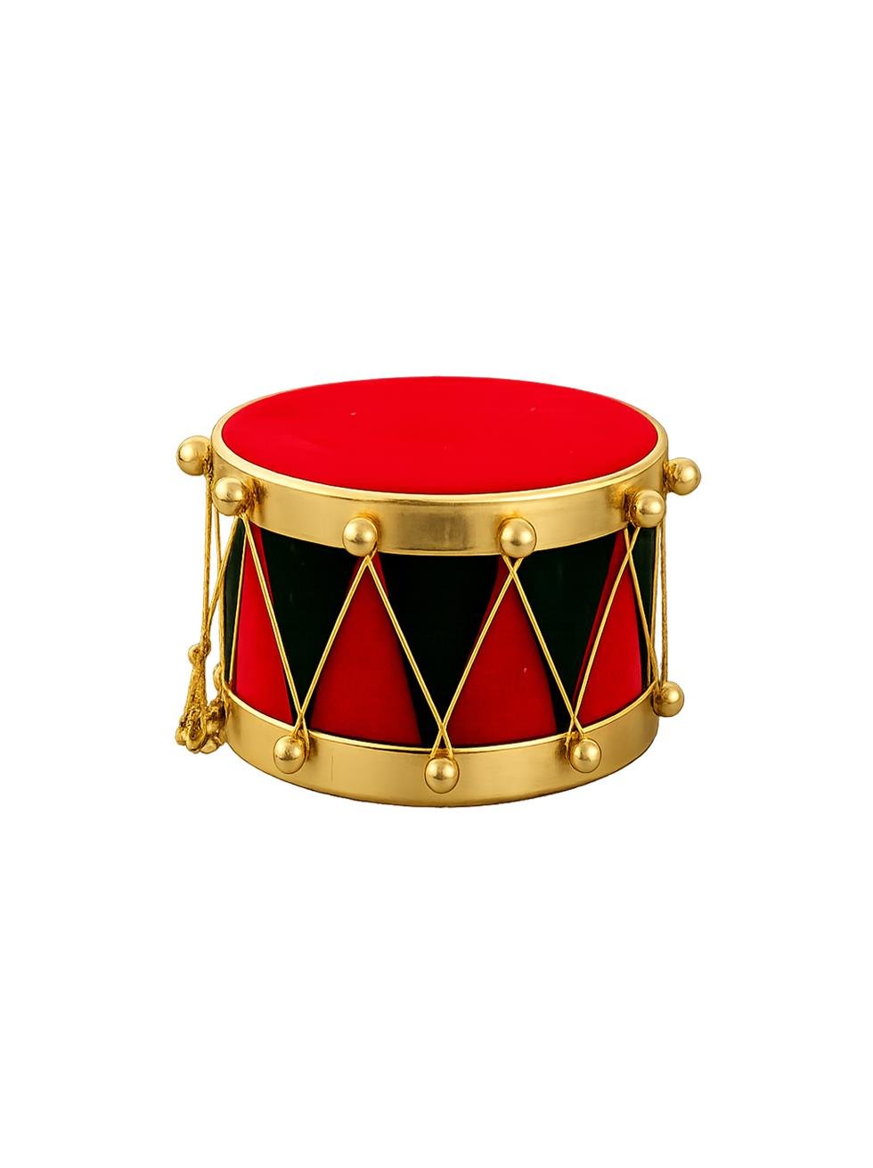 Ramazan Davulu Dekoratif Masa Süsü – Kırmızı Yeşil Gold Detaylı 16 cm - Ramazan Bayramı | Parti Adresi