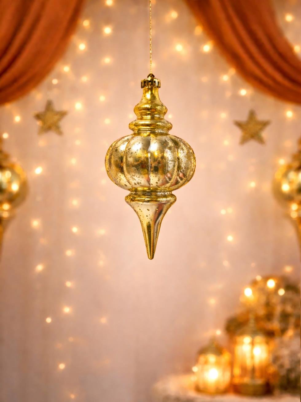 Ramazan Özel Dekoratif Sarkıt Süs Altın 26 cm - Ramazan Bayramı | Parti Adresi