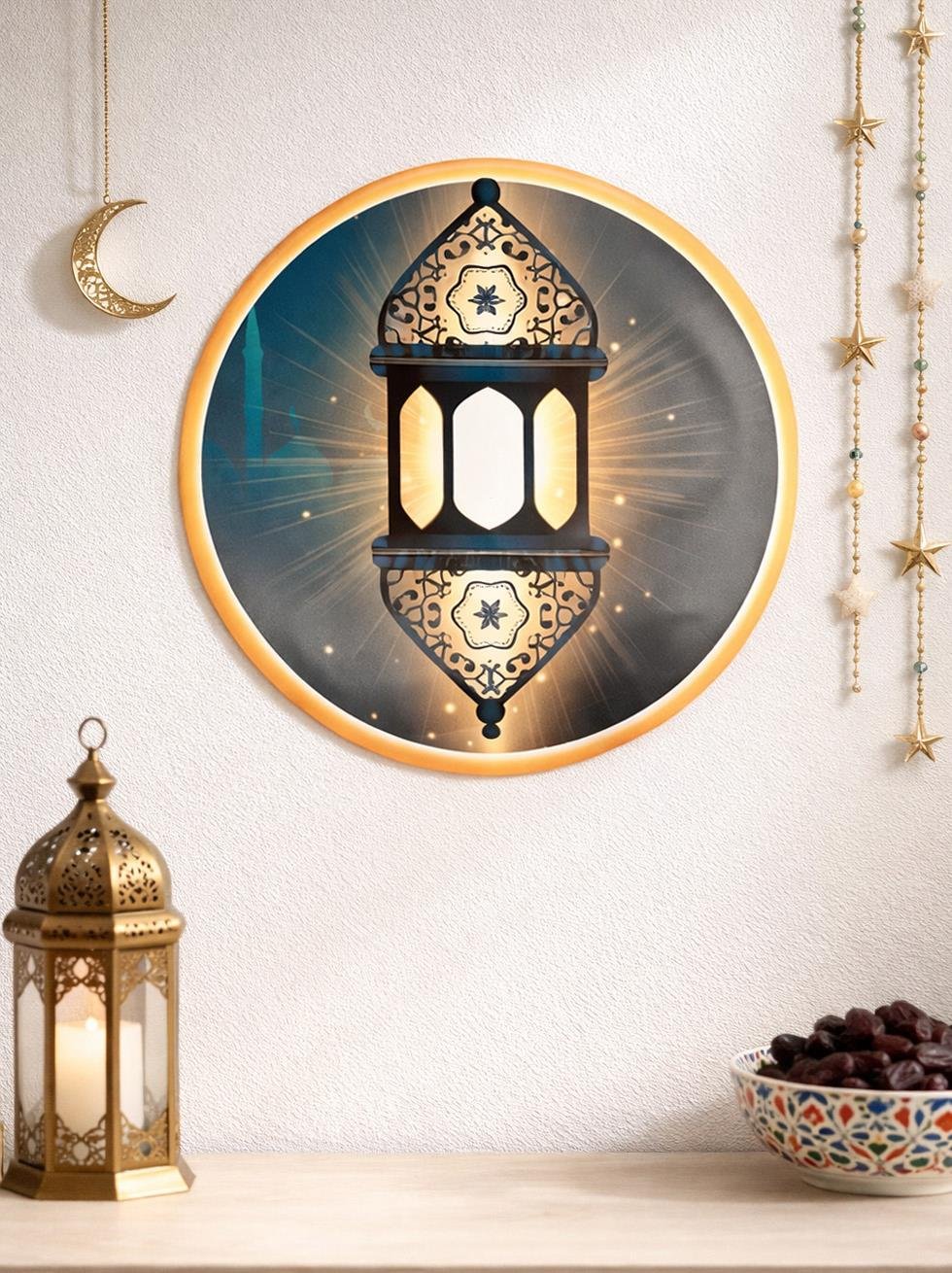 Ramazan Temalı Dekoratif Yapışkalı Sticker 30 cm  - Ramazan Bayramı | Parti Adresi