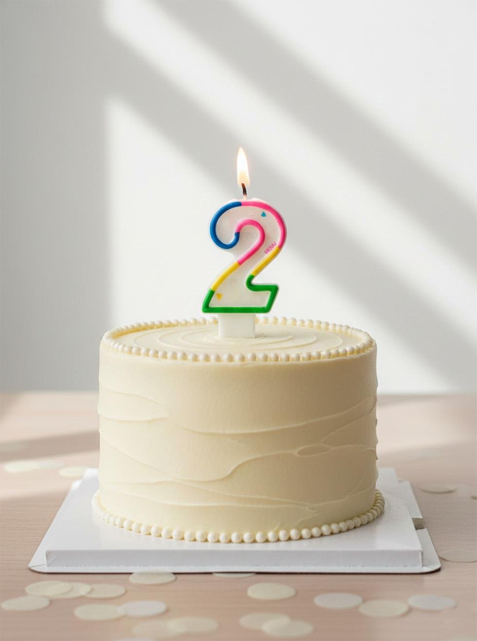 Renkli Rakam Mum Pasta Mumu 2 - Doğum Günü Mumları | Parti Adresi