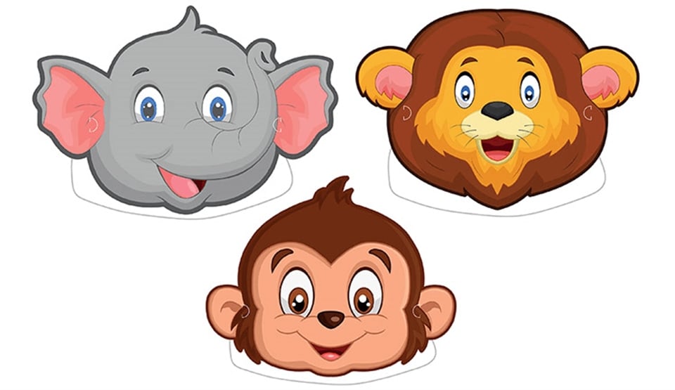 Safari Maske 6 Adet