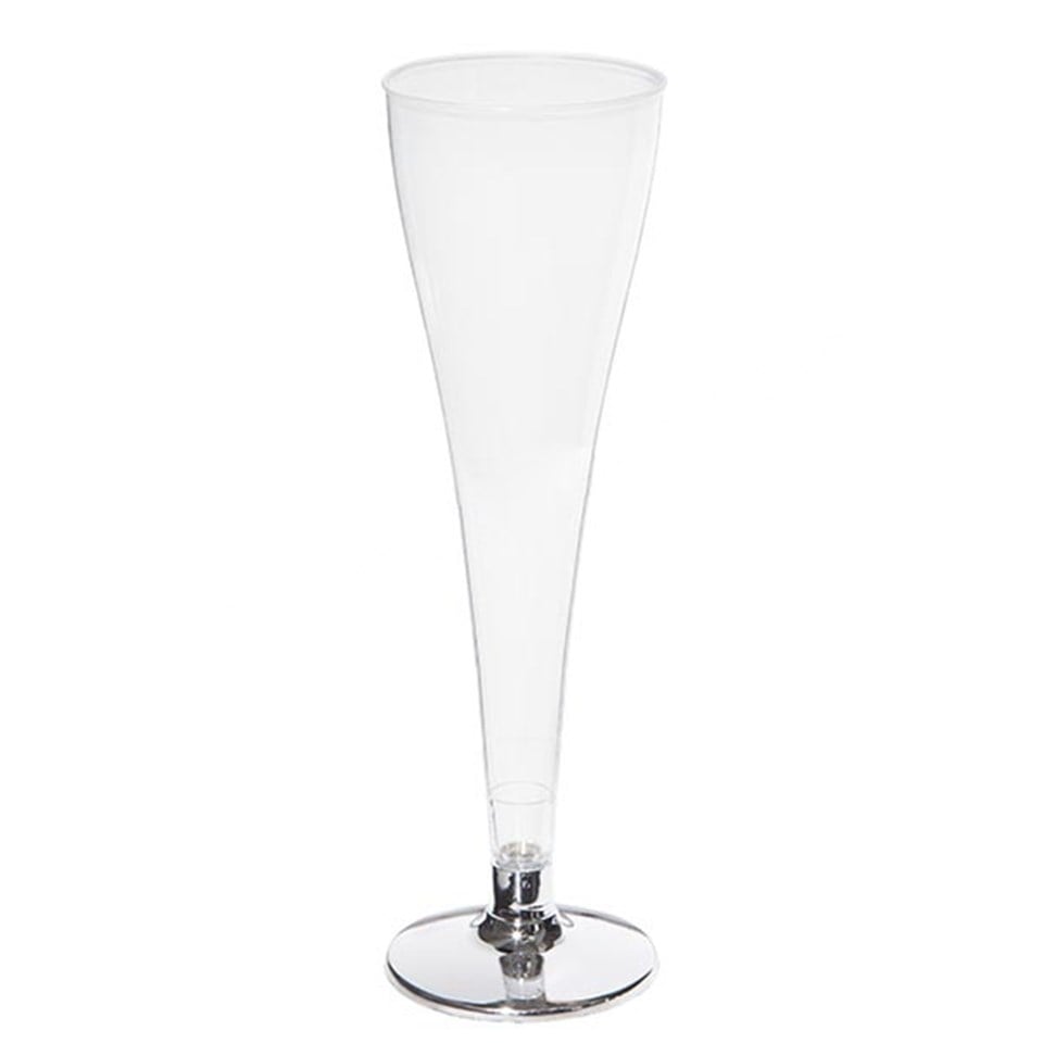 Şampanya Bardağı Gümüş Ayaklı 8'Li