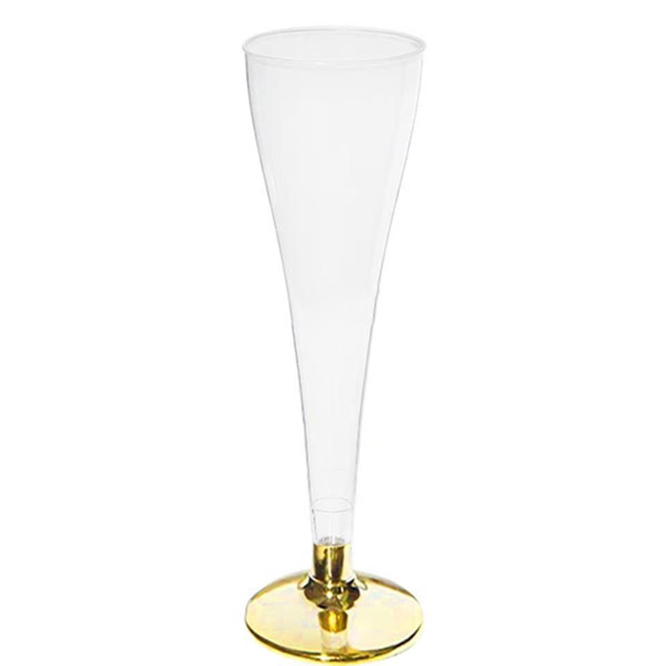 Şampanya Kadehi Altın Ayaklı 8'Li