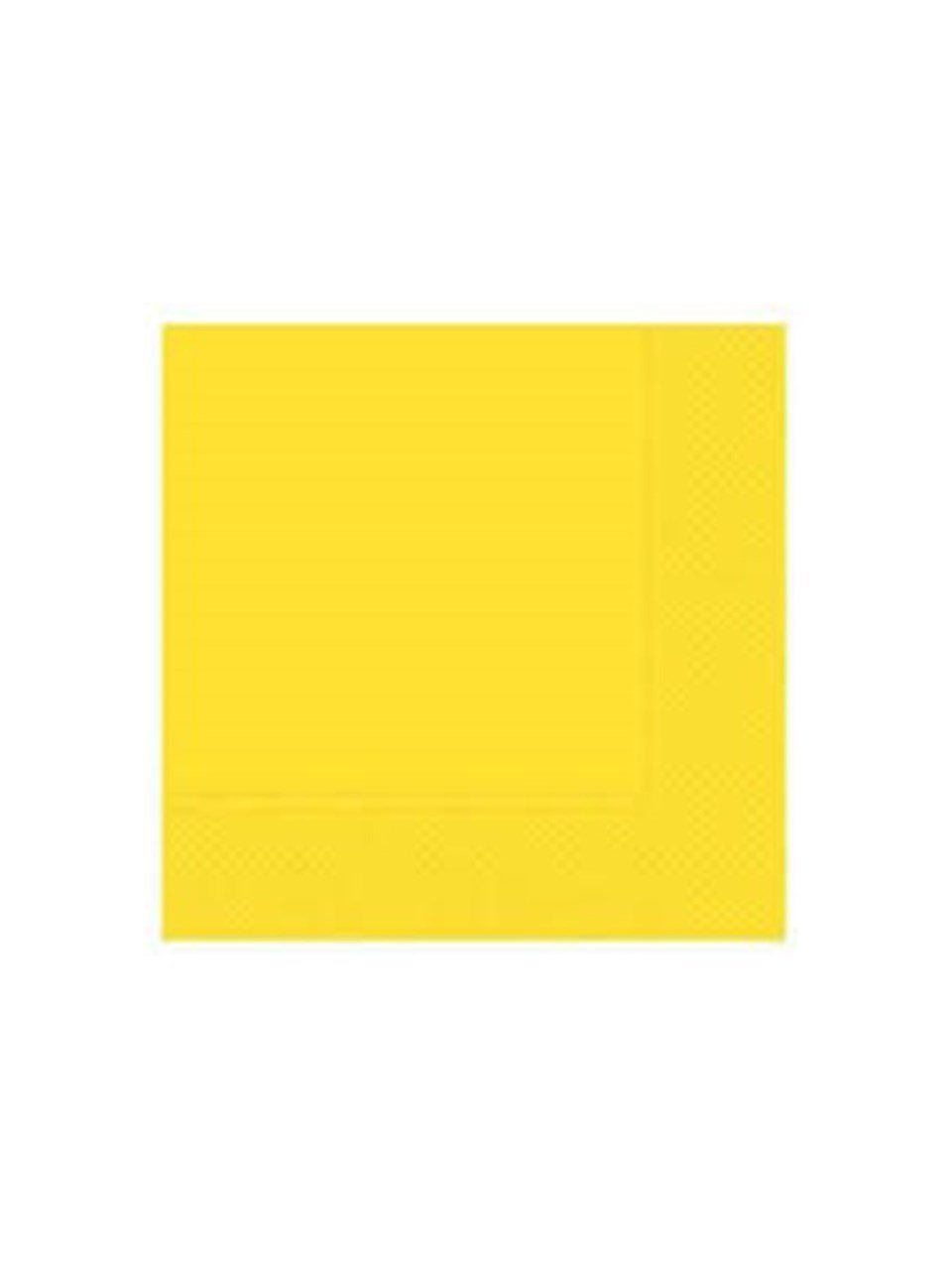 Sarı Düz Peçete 20'Li