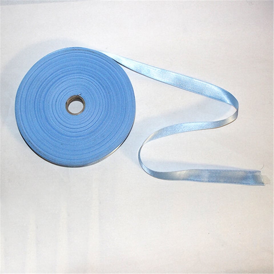 Saten Kurdele 2Cm 100mt Düz Bobin Açık Mavi