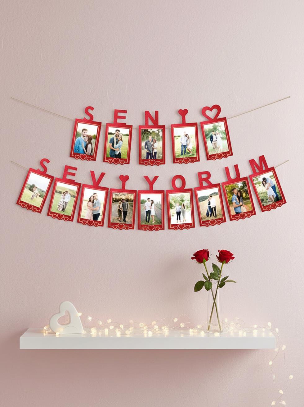 Seni Seviyorum Foto Banner - Sevgililer Günü Süsleri | Parti Adresi