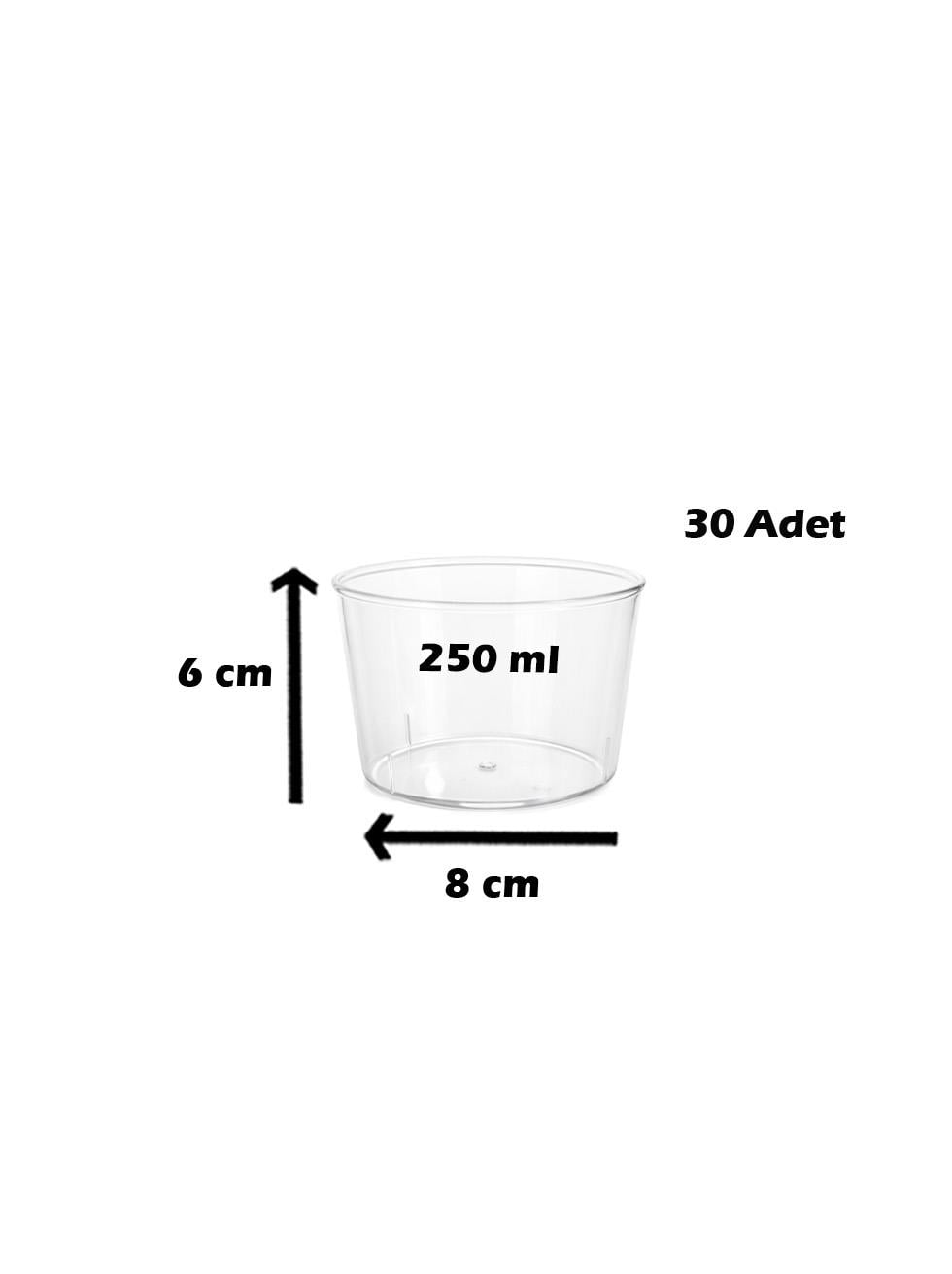 Silindir Kap 250 Ml. - Servis ve Sunum Ekipmanları | Parti Adresi