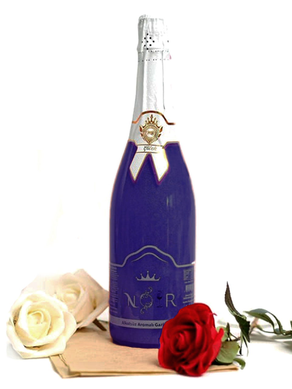 Simli Alkolsüz Şampanya Böğürtlen Aromalı 750 ml