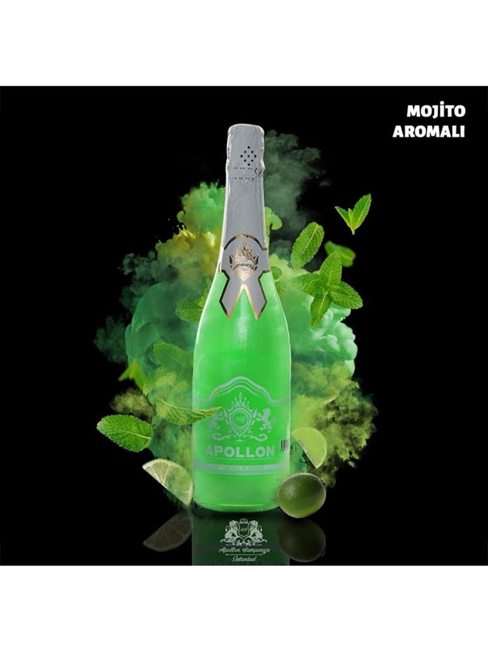 Simli Alkolsüz Şampanya Mojito Aromalı 750 ml