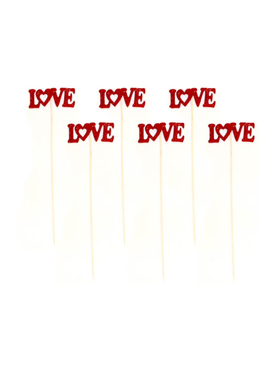 Simli Love Çubuklu 6'Lı