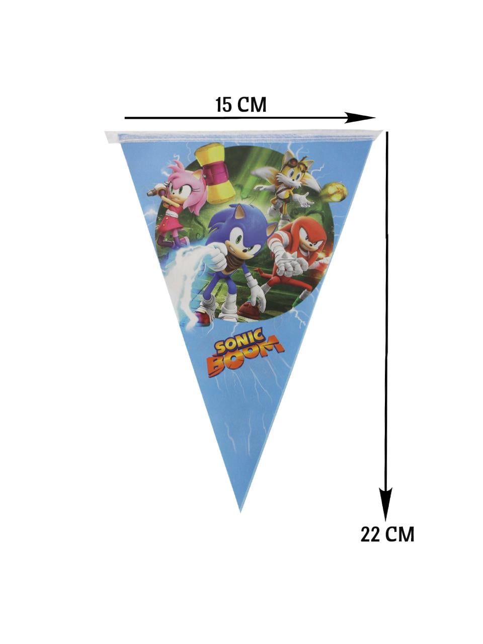 Sonic Konsept Flama Asılabilir Doğum Günü Süsü