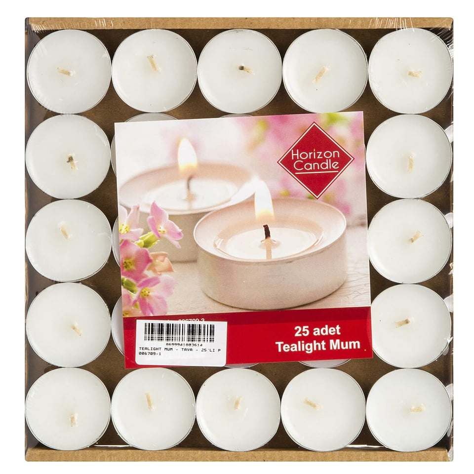 Tealight Mum Standart 12Gr 25'Li