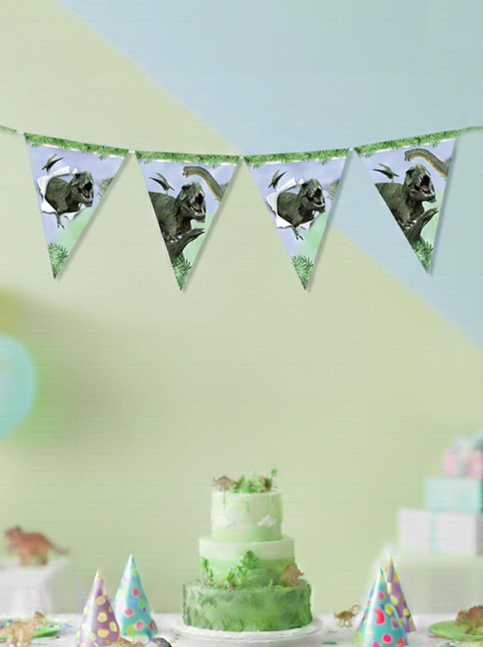 Vahşi Jurassic Parti Bayrak - Yazı ve Flamalar | Parti Adresi