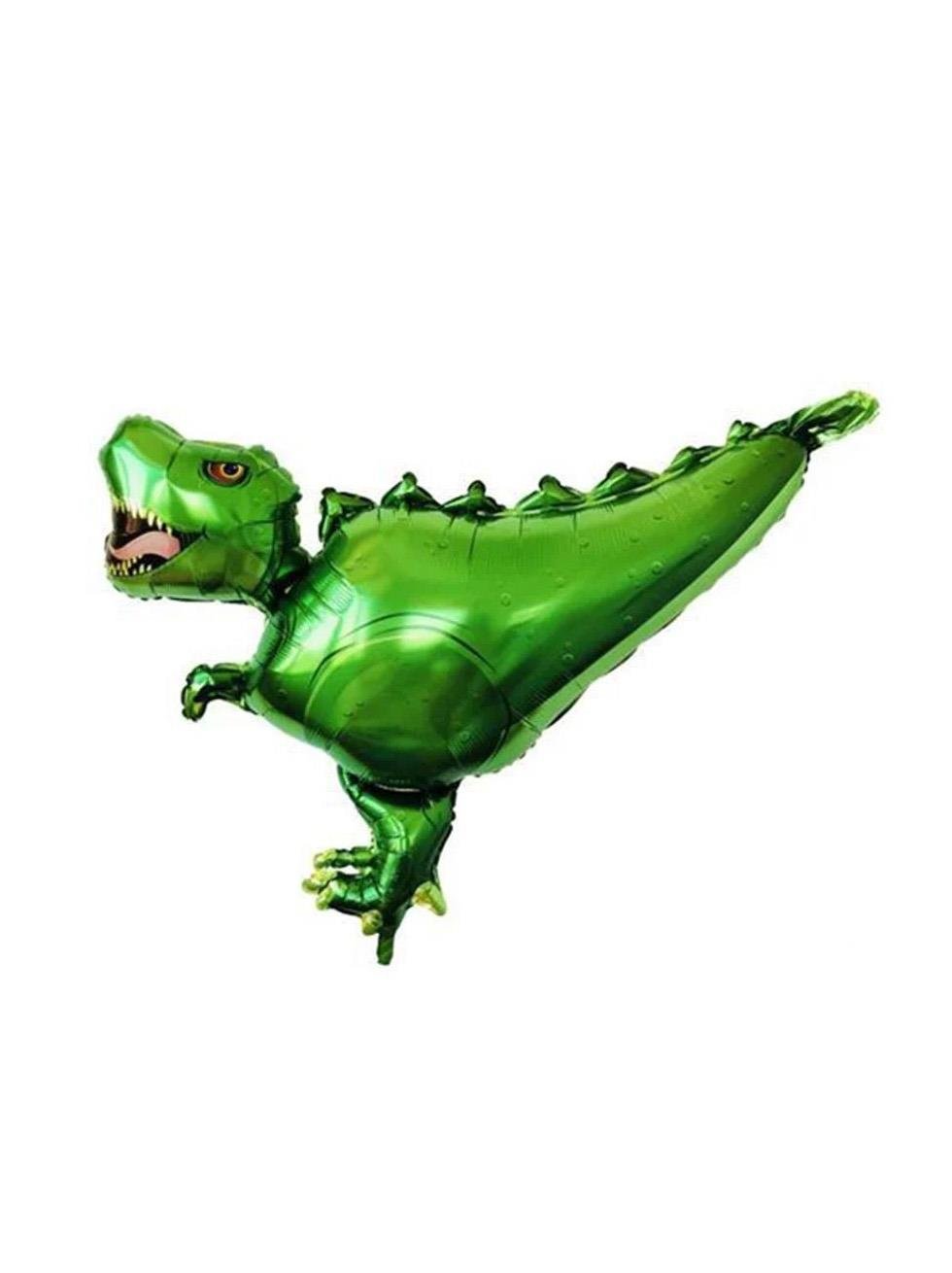 Yeşil Dinozor Folyo Balon Doğum Günü Parti Balonu 99x75 cm - Vahşi Jurassic Parti | Parti Adresi