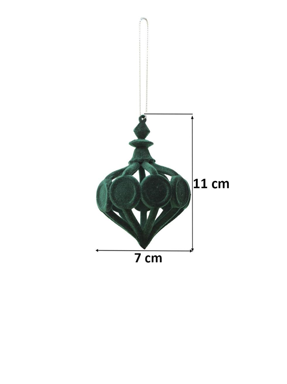 Yeşil Kadife Ramazan Kandil Figürlü Sarkıt Dekor 11 cm - Ramazan Bayramı | Parti Adresi