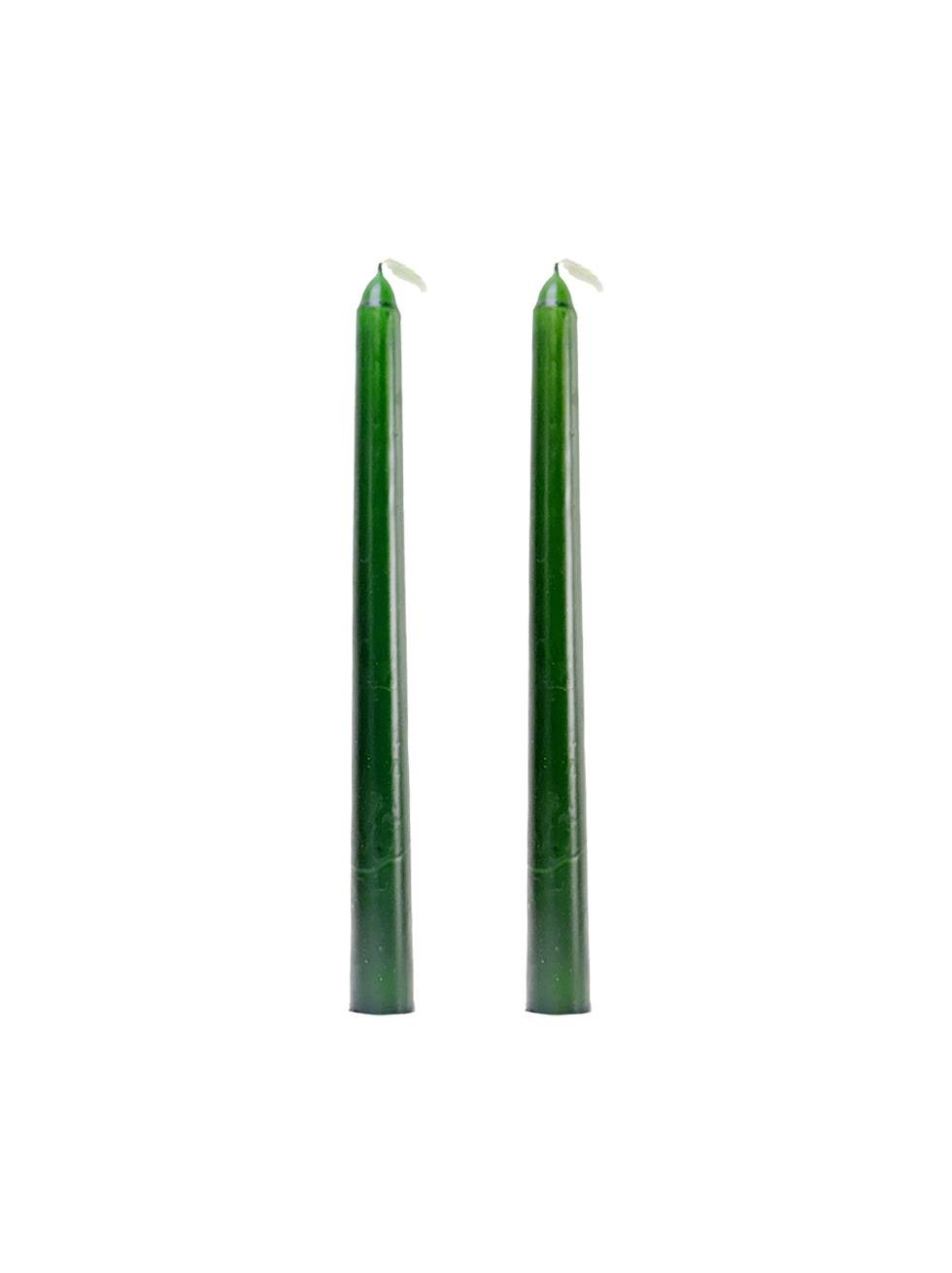 Yeşil Şamdan Mum – Dekoratif Masa Dekoru 2'li - Şamdan Mumlar | Parti Adresi
