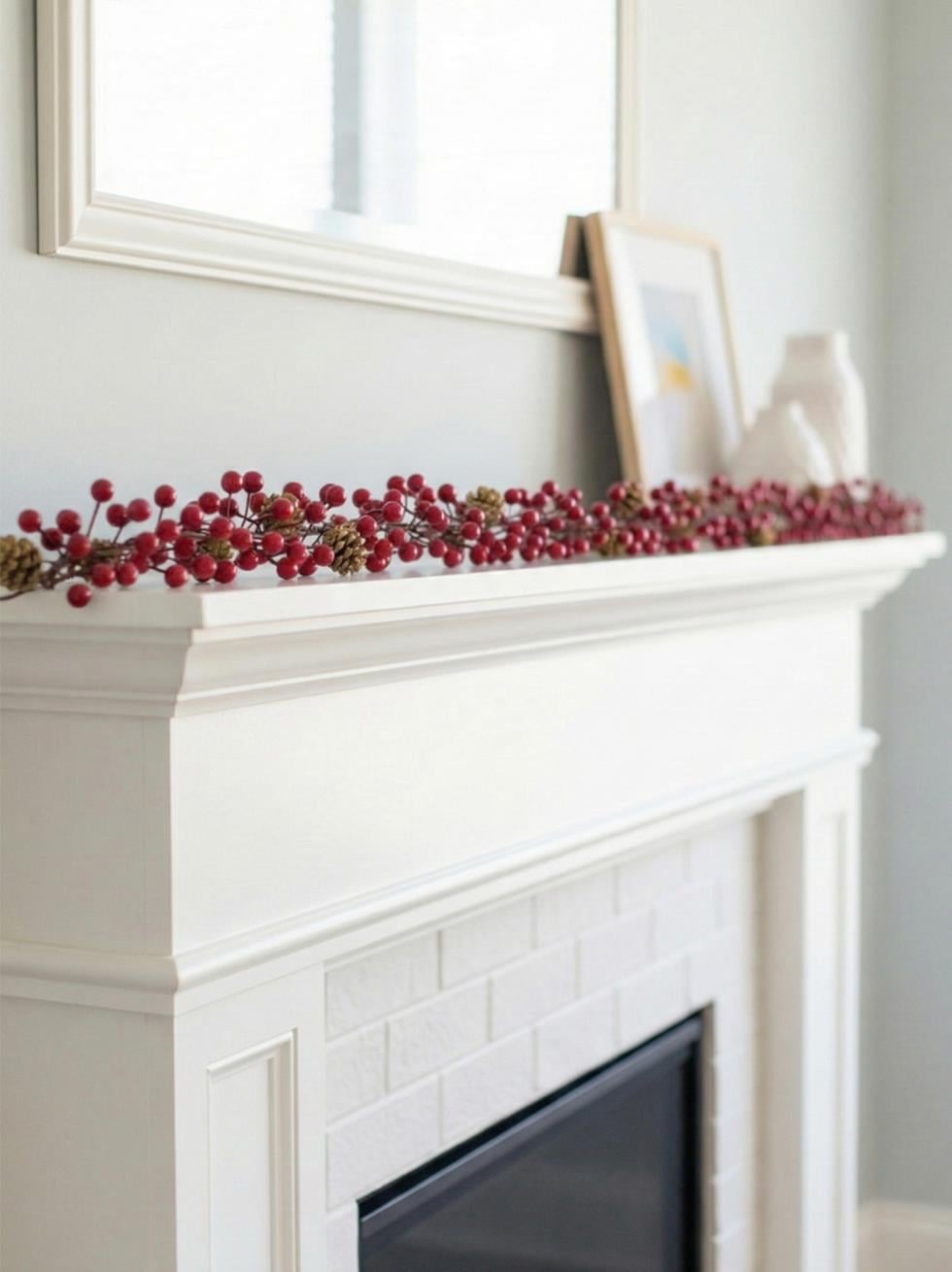 Yılbaşı Dekor Süsleri Kozalaklı Berry Kokina Garland 120 cm - Garland | Parti Adresi