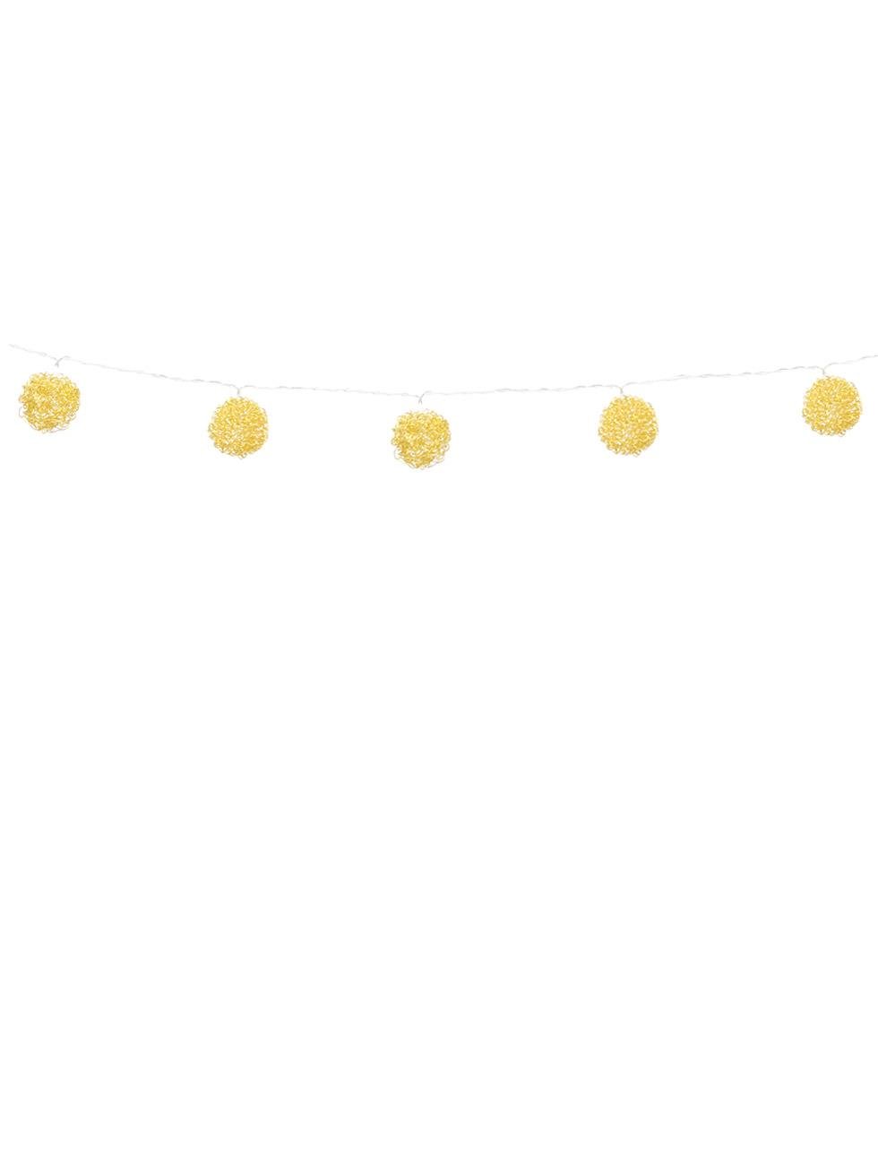 Yılbaşı Dekoru Metal Tel Top - Dekoratif Tel Pilli Peri Led Aydınlatma Günışığı 160 cm - Yılbaşı Işıkları | Parti Adresi